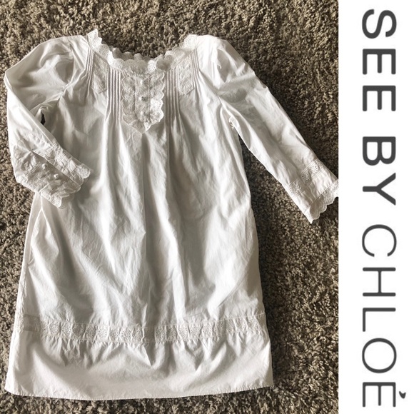 See By Chloe | Dresses | See By Chloe Embroidery Eyelet Lace Dress |  Poshmark